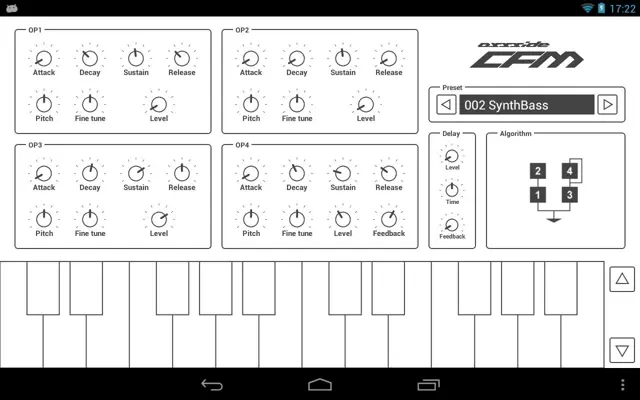 Common FM Synthesizer android App screenshot 1